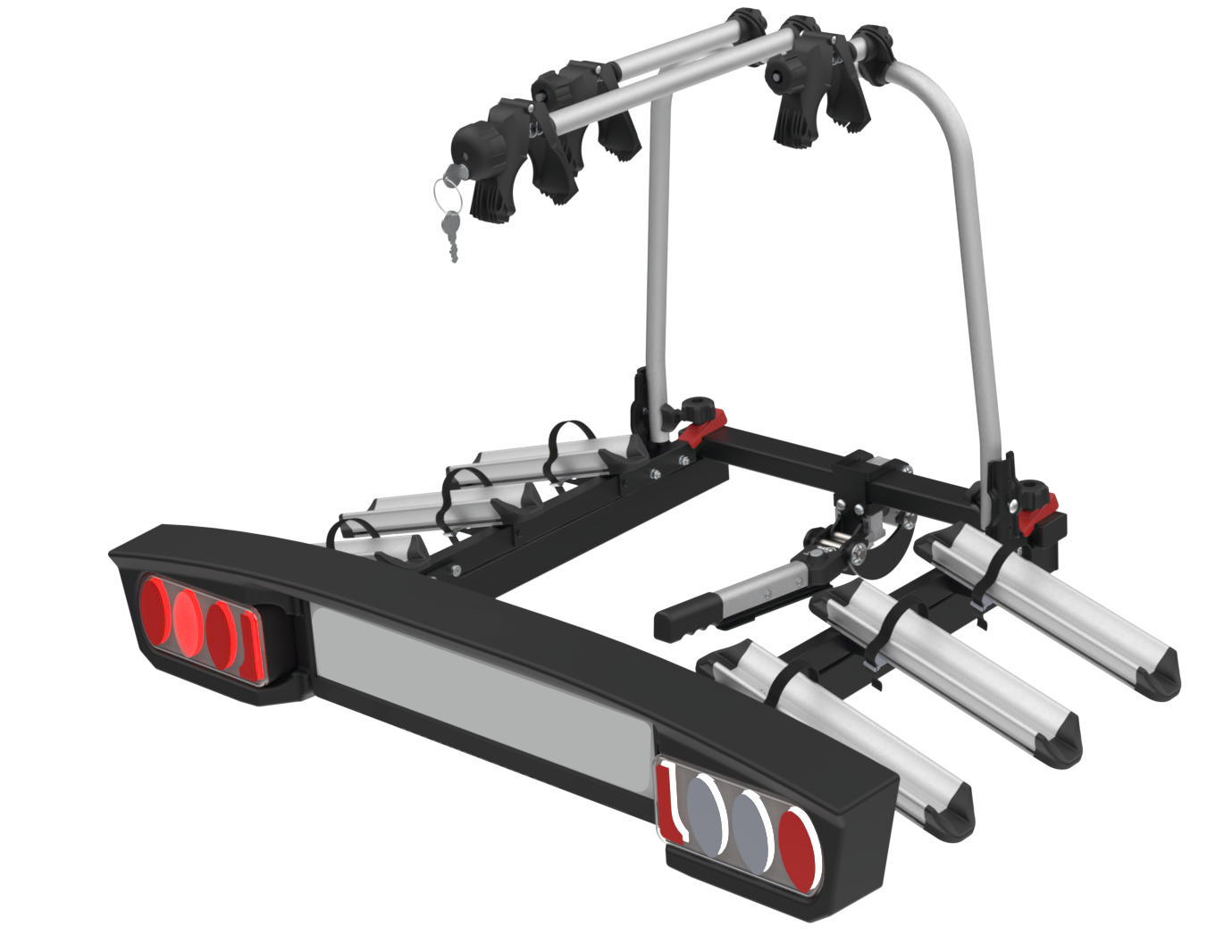 Nosič bicyklov na ťažné zariadenie (3ks bicyklov)